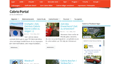 Desktop Screenshot of cabrio-portal.de