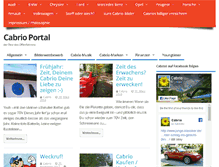 Tablet Screenshot of cabrio-portal.de